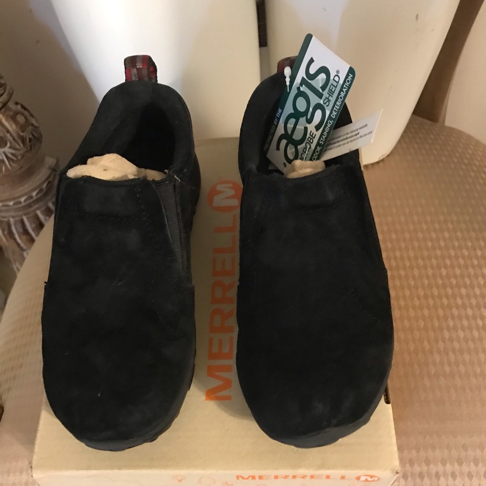 MERRELL Jungle Moc Kids Boys Black suede